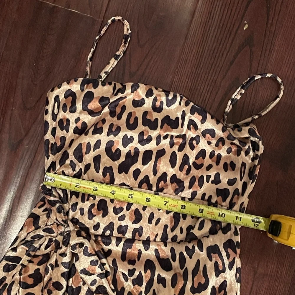 ASOS Rokoko cheetah velvet wrap dress - Picture 3 of 6